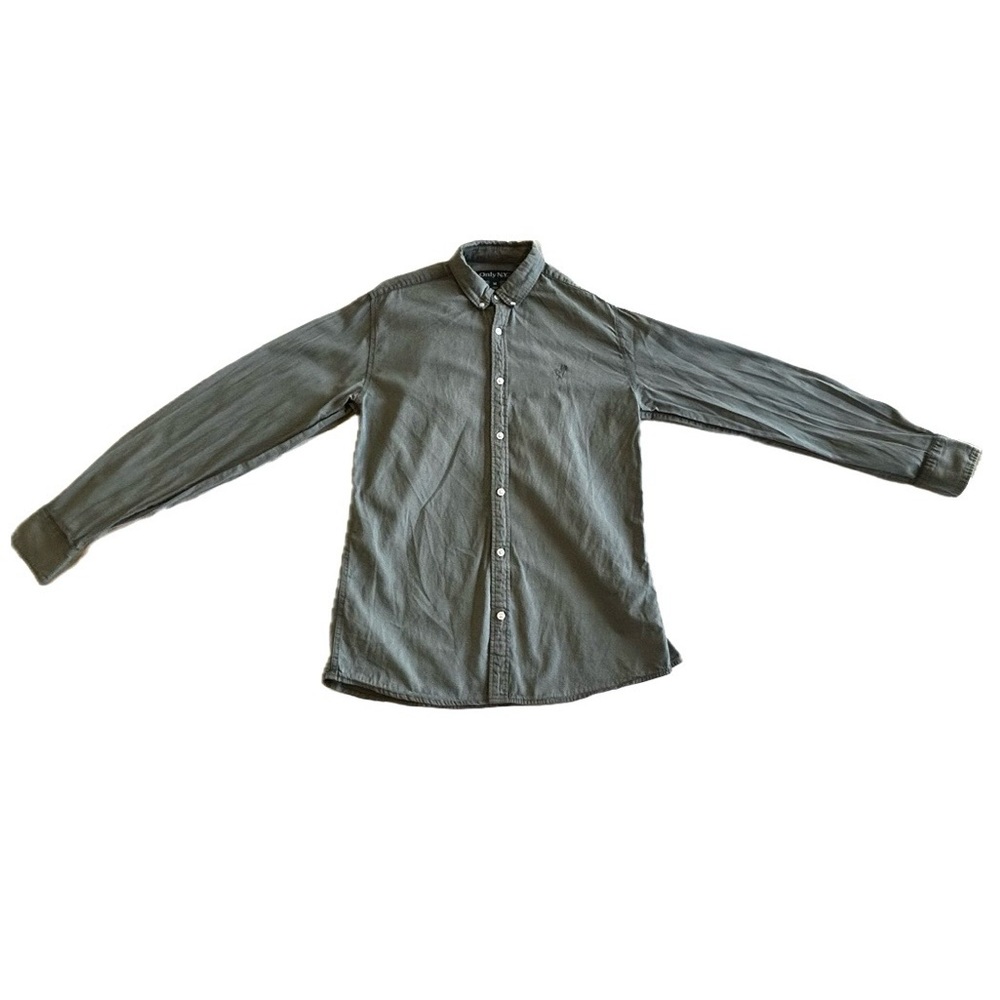 Only NY Gray Button-Up Shirt